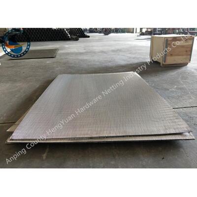 Custom Wedge Wire Screen Panels / Stainless Steel Mesh Plate Non - Clogging