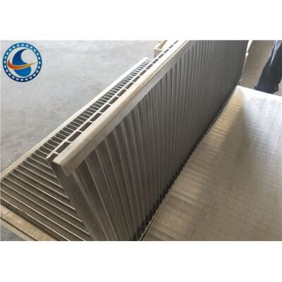Anti Rust Wedge Wire Screen Panels , Professional V Wire Wrapped Screen Plate