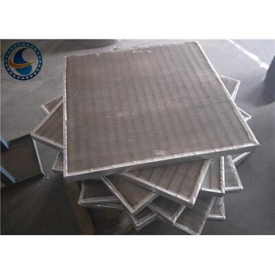 Anti Rust Wedge Wire Screen Panels , Professional V Wire Wrapped Screen Plate