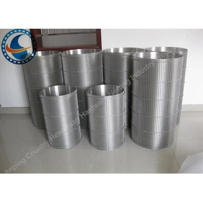 Customized Stainless Steel Wedge Wire Screen Drum For Self Cleaning Strainer
