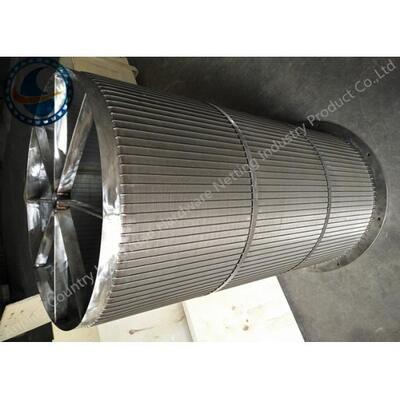 Customized Stainless Steel Wedge Wire Screen Drum For Self Cleaning Strainer