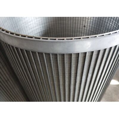 304 Stainless Steel Wire Cylinder Basket , Anti Clogging Rotating Drum Screen
