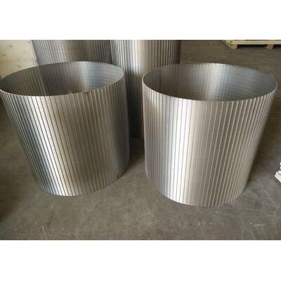 Economic Stainless Steel Trommel Drum Screen , Robust Wedge Wire Basket