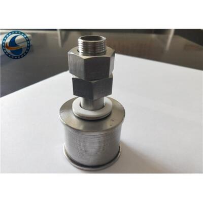 Wedge Wire Wrapped Screen Water Filter Nozzles Stainless Steel Slot 0.25mm