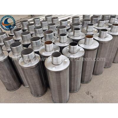Oem Stainless Steel Filter Nozzles 304 316l  For Johnson Vee Wire Screen
