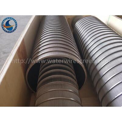Stainless Steel 304 Reverse Wedge Wire Screen With Blind Plate Ends