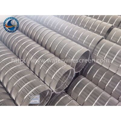 Sus304 Profile 80mm OD V Wire Screen Filter Screw Press Baskets