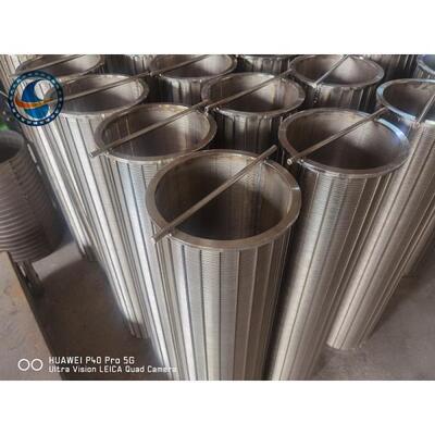 Stainless Steel 316L Vee Shaped Wire Wedge Wire Screen Pipe