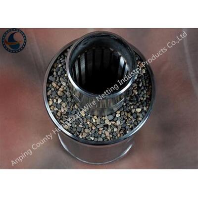 Double Layer Wedge Wire Screen Pipe , Stainless Steel Pipe Base Screen