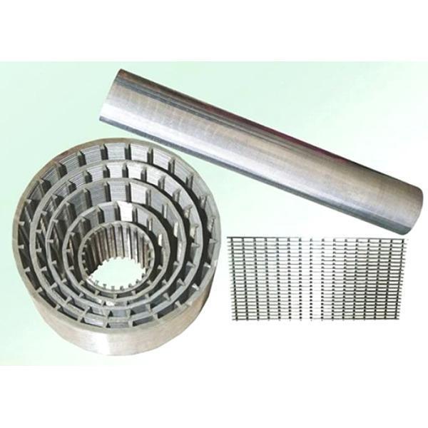 Anti Corrosion Full Welding Johnson 0.02mm Slot Water Wire Screen For Oil Industry