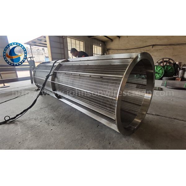 Ss 304 Wedge Wire Screen Tube Continuous Slot Rotating Drum Filter