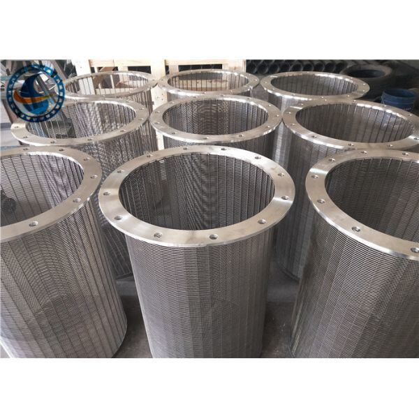 Welded Wedge Wire Filter For Chemical / Environmental Protection Industry