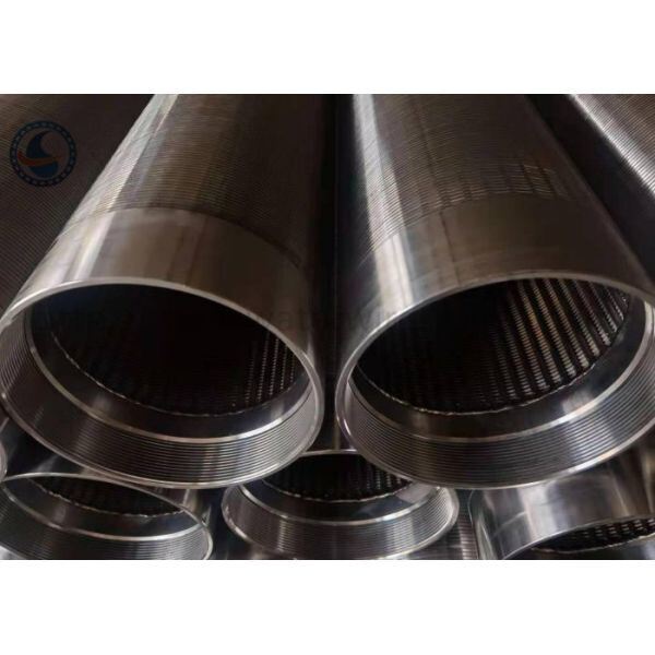 5.8m Length 2507 Slotted V Wire Screen Pipe For Water Well Filter