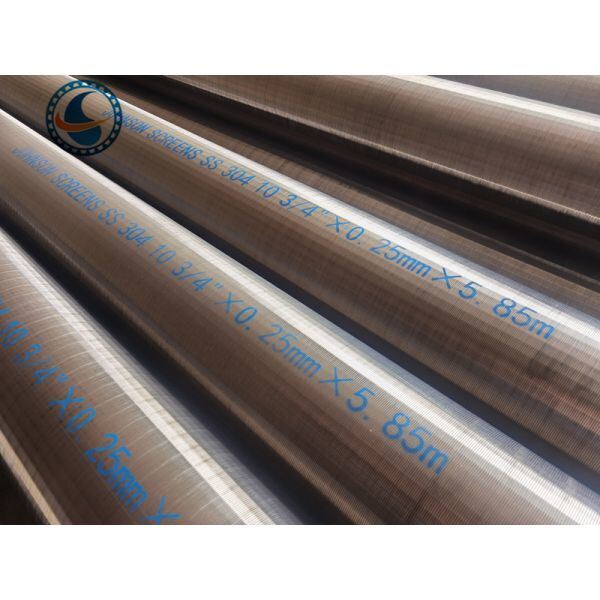 Non Magnetic Wedge Wire 0.25mm Slot Sand Control Screens Stainless Steel For Water Well