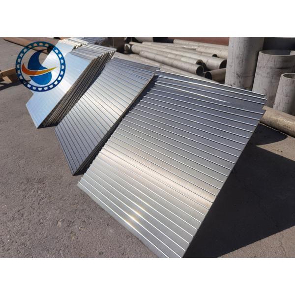 620mm Width Stainless Steel AISI 316L Wedge Wire Screen Plates With Acid Washing Surface