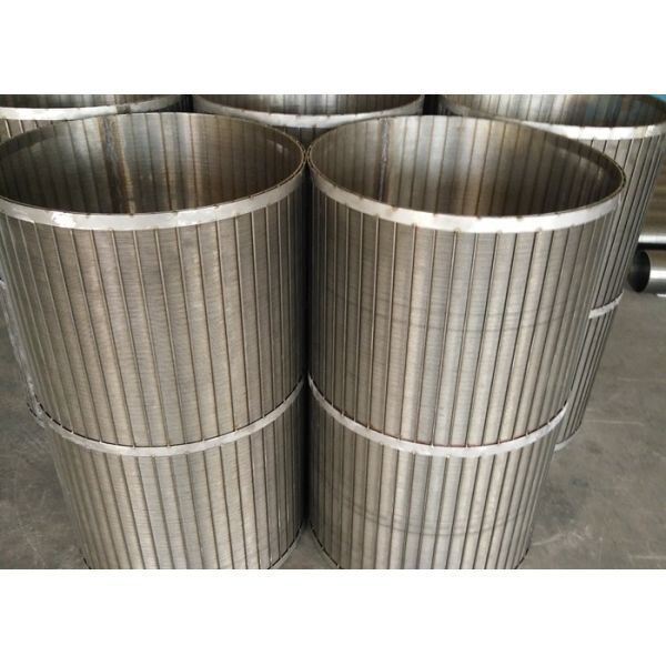 AISI 304 V Slot Johnson Wire Screen Basket With High Filtration Accuracy