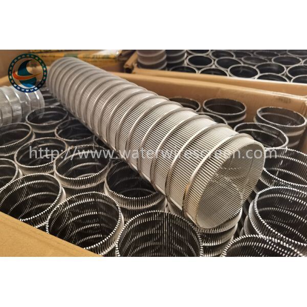 Sus304 Profile 80mm OD V Wire Screen Filter Screw Press Baskets