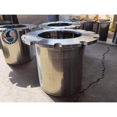 Corrosion Resistant 500mm Length Duplex Steel 2205 Wedge Wire Screen Strainer Pipes For Oil And Gas Industry